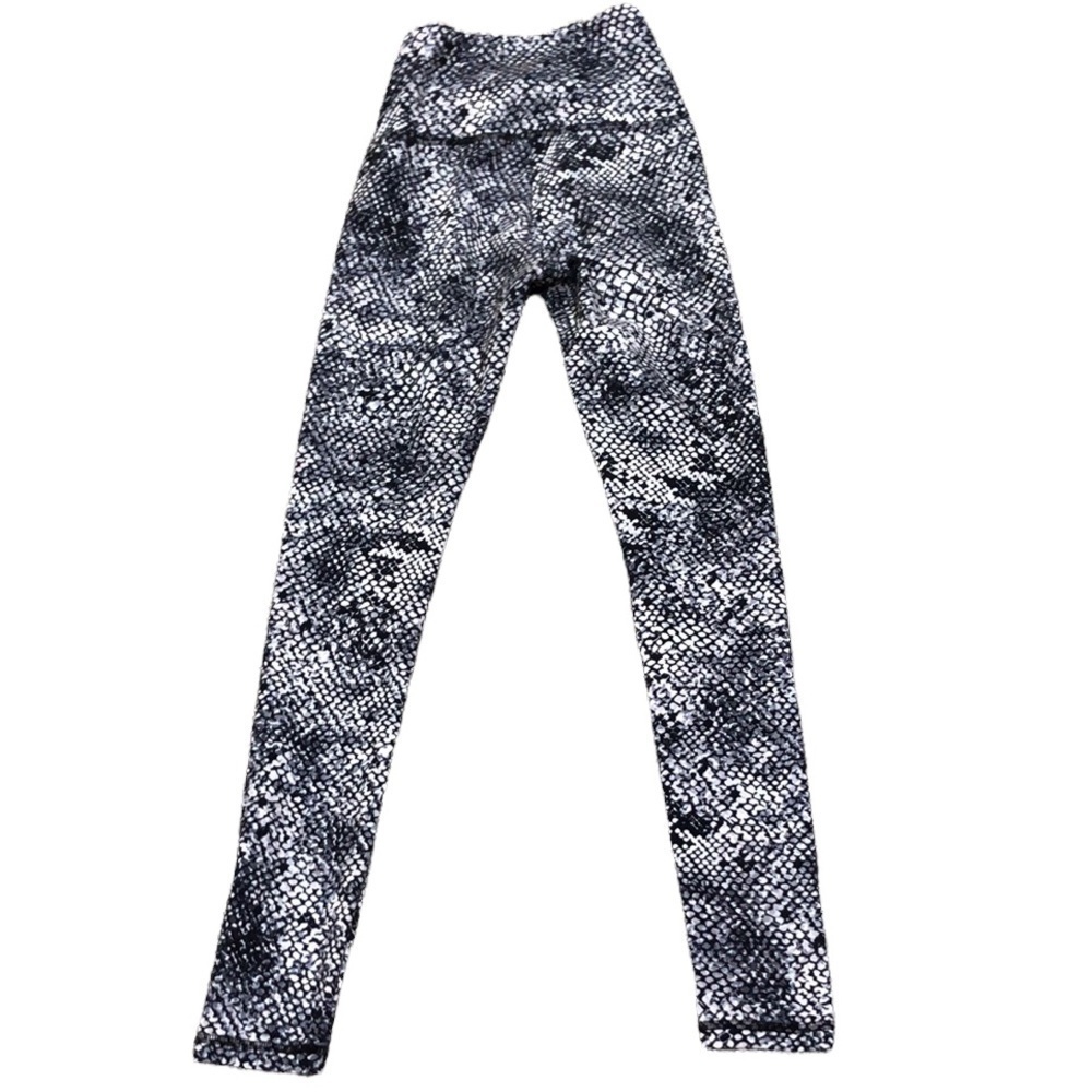 Balance Collection Contender High Waist Ankle Leggings Size XS White Snake